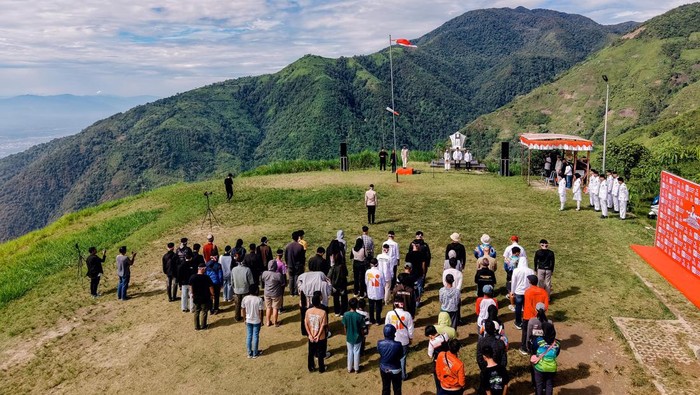 Upacara Bendera di Bukit Selena, Palu Kenalkan Periwisata Sulawesi Tengah